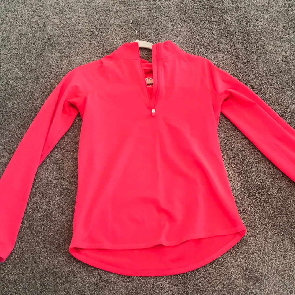Justice three quarter zip jacket.. zipper working